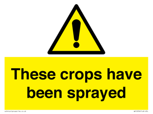 These crops have been sprayed